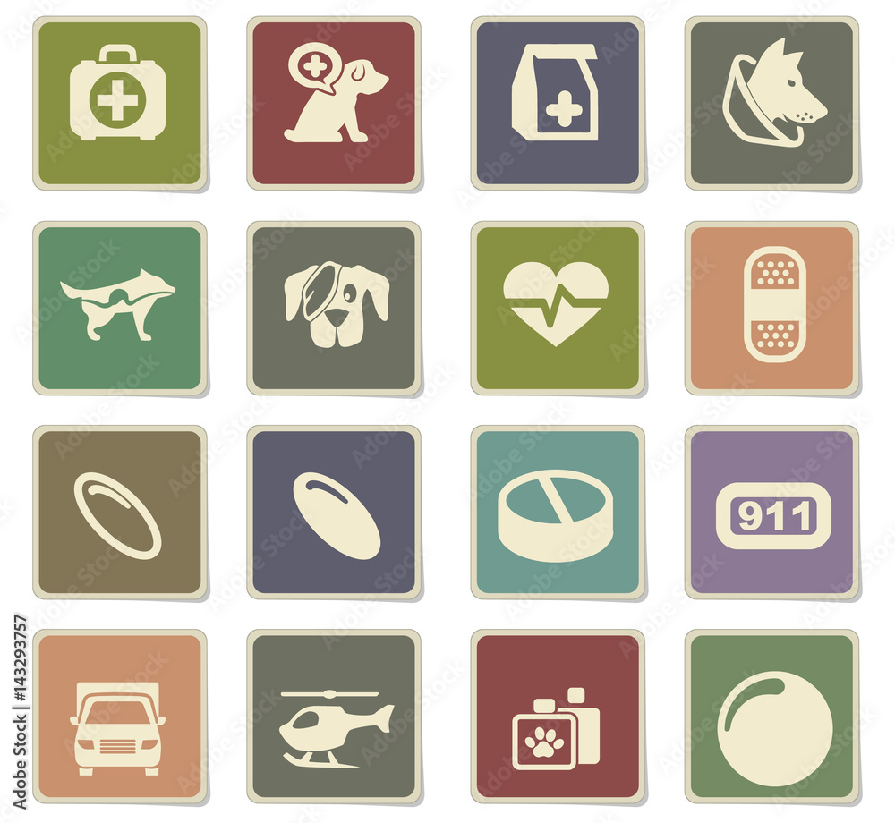 veterinary clinic icon set veterinary clinic icon set