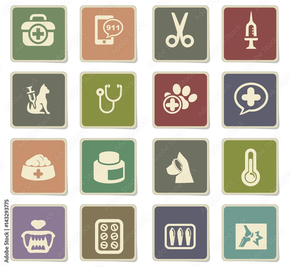 veterinary clinic icon set veterinary clinic icon set