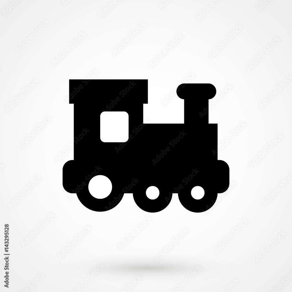 Simple web icon in vector: locomotive Simple web icon in vector: locomotive