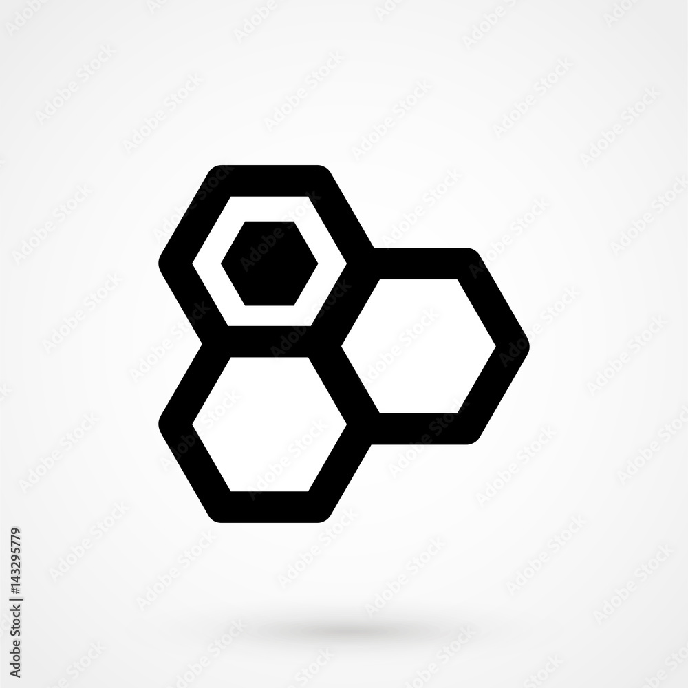 Honey icon isolated on white background. Vector art. Honey icon isolated on white background. Vector art.