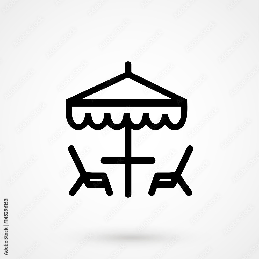 Vector street cafe, silhouette cafe sign Vector street cafe, silhouette cafe sign