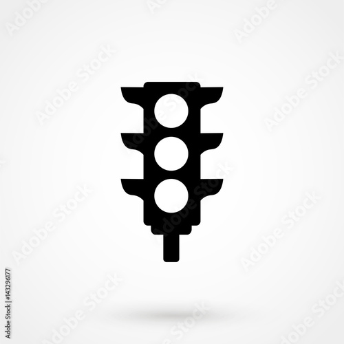 Vector traffic light Icon.