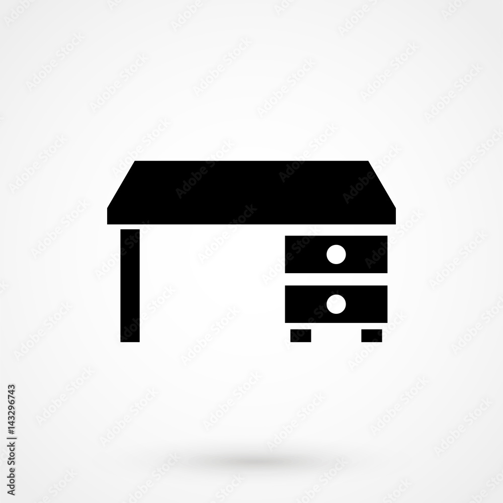 computer desk icon computer desk icon