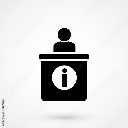 Information Desk vector icon