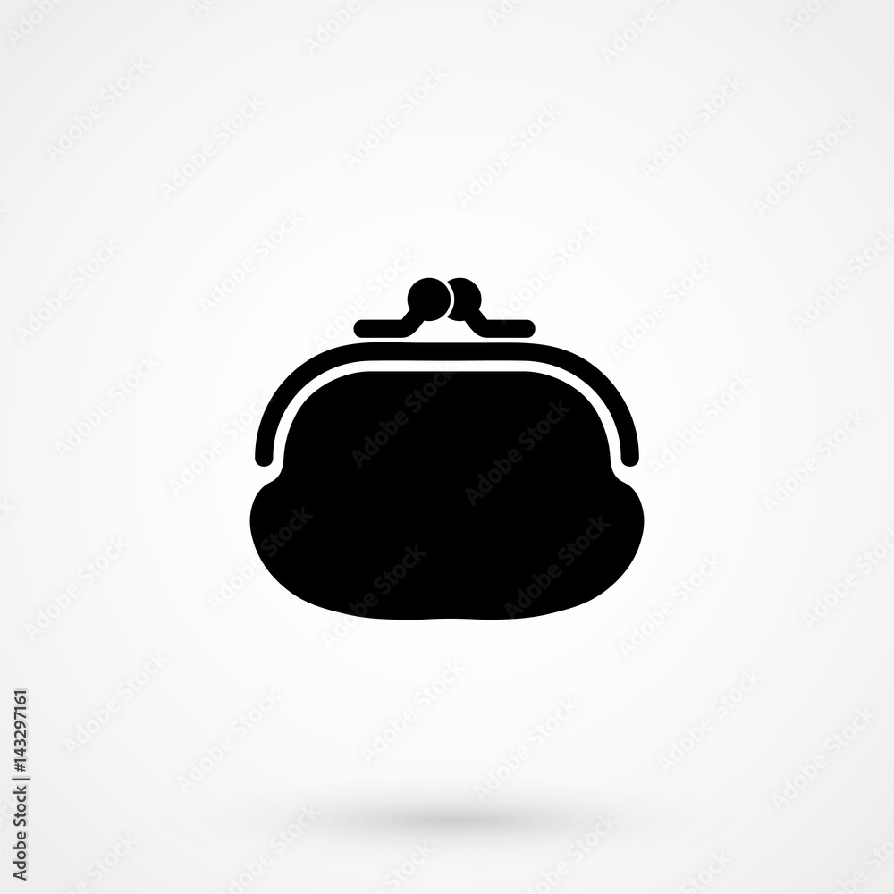 Wallet icon vector Wallet icon vector