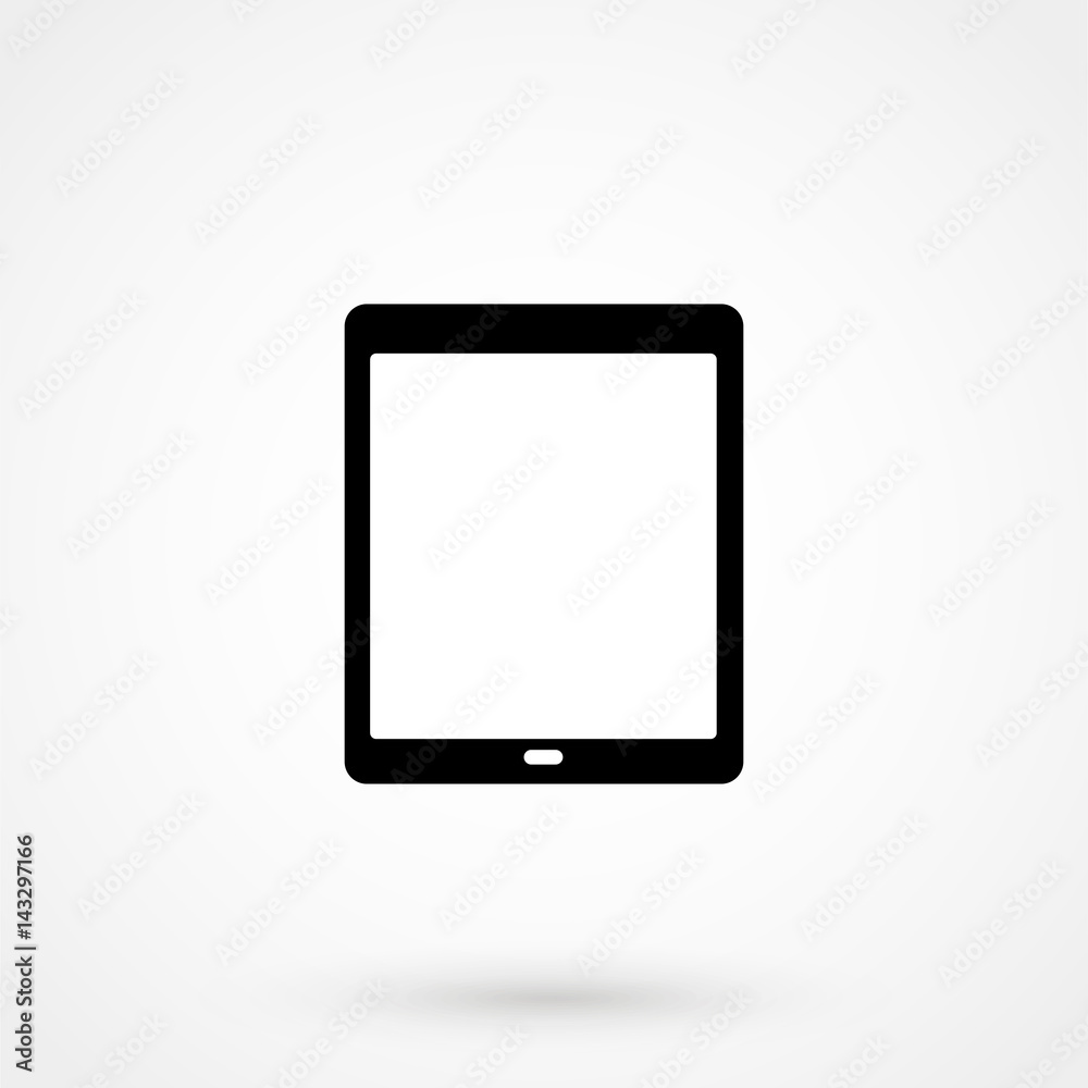Tablet icon with isolated blank screen. Modern simple flat device sign. Internet computer concept. Trendy vector mockup display symbol for website design web button, mobile app. Logo illustration Tablet icon with isolated blank screen. Modern simple flat device sign. Internet computer concept. Trendy vector mockup display symbol for website design web button, mobile app. Logo illustration