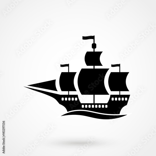 ship icon vector illustration