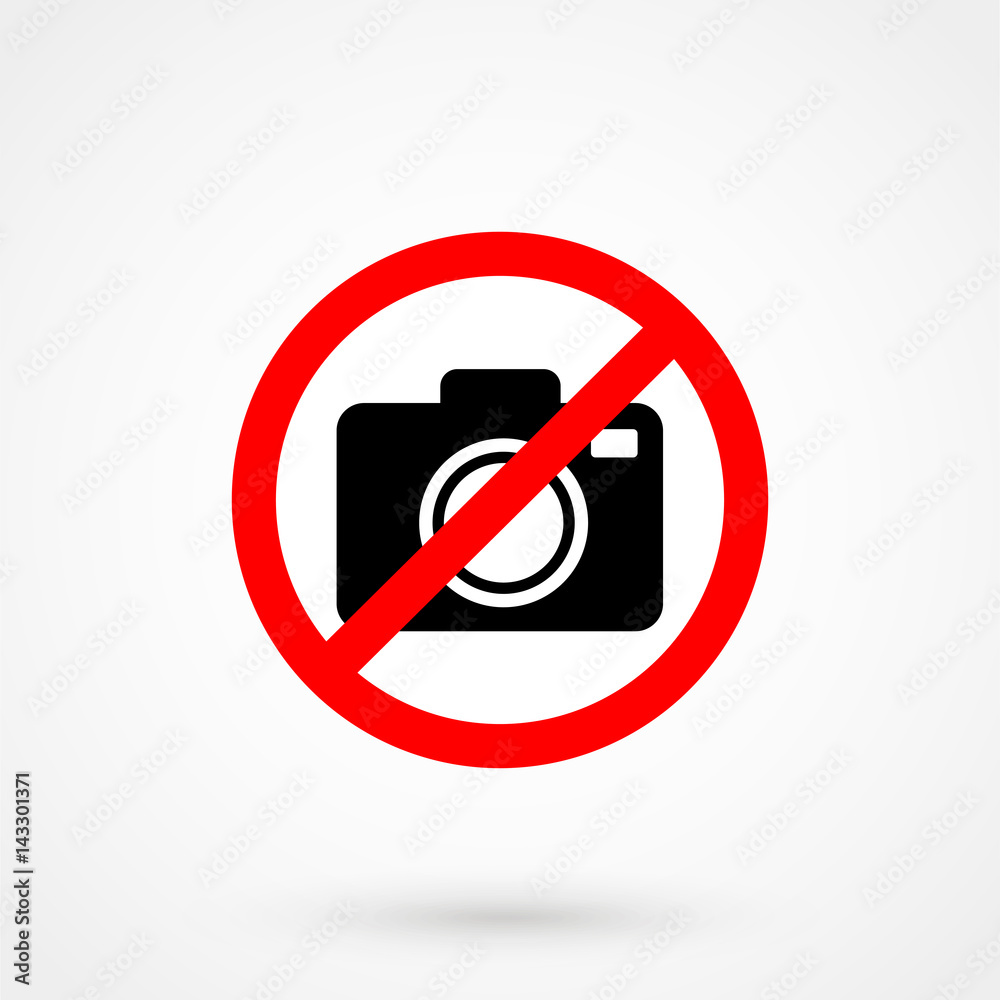 no camera no photo sign red prohibition - vector no camera no photo sign red prohibition - vector