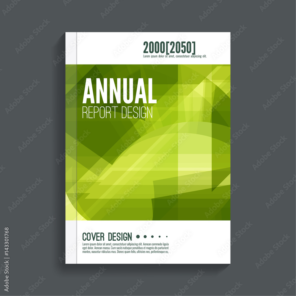 Green Cover for journal, magazine. Leaflet Flyer template A4 size ...