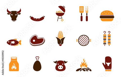 Grill Iconset - Farbe