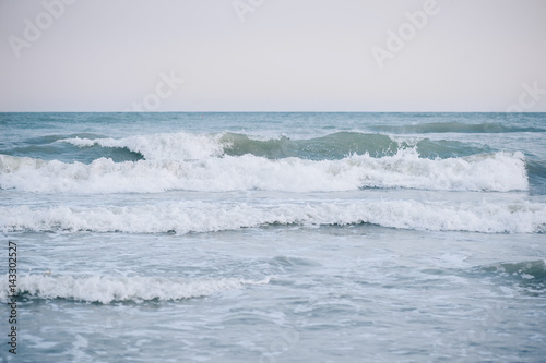 Beautiful summer turquoise sea landscape