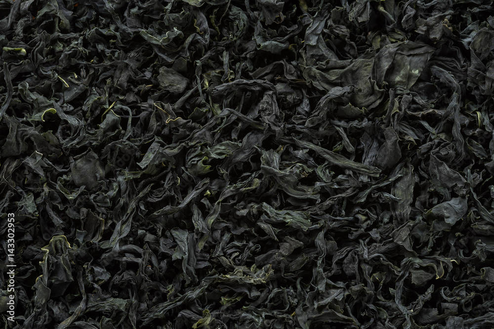 Green alga background and textured, Dried Alga food background Green alga background and textured, Dried Alga food background