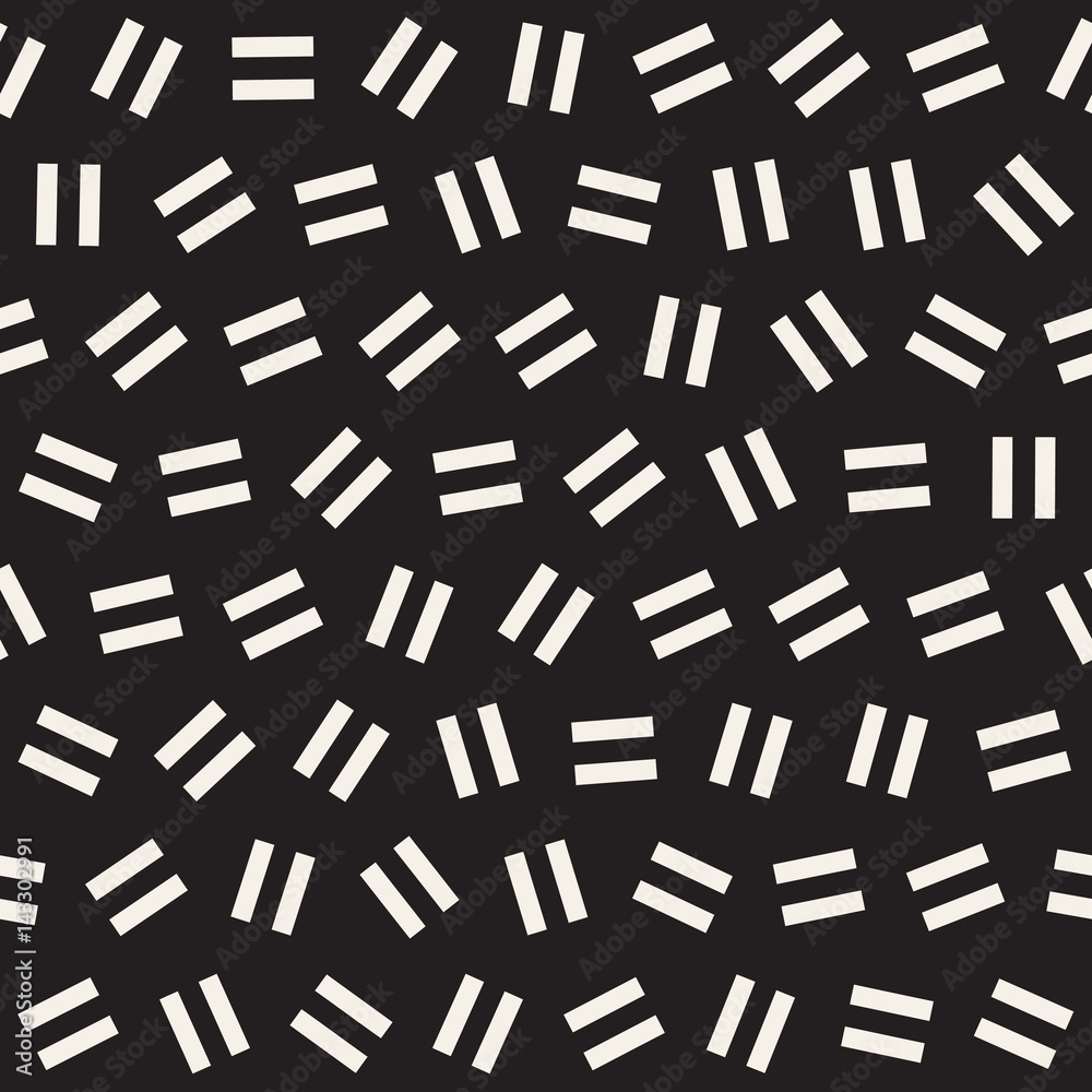 Geometric Scattered Shapes. Vector Seamless Black and White Pattern Geometric Scattered Shapes. Vector Seamless Black and White Pattern