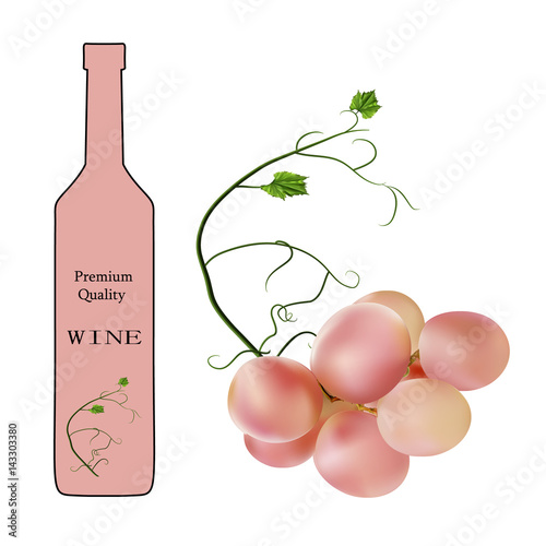 Fresh bunch of grapes. Manufacturer of fresh juices and wine.
