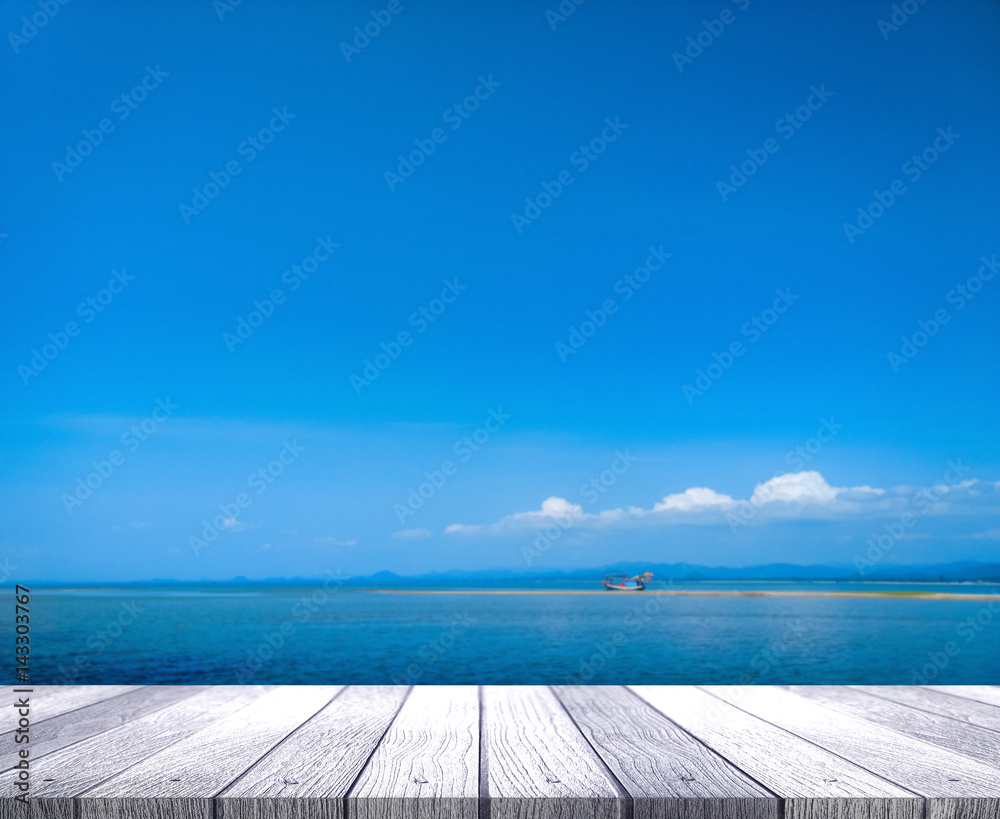 tabletop with sea tabletop with sea