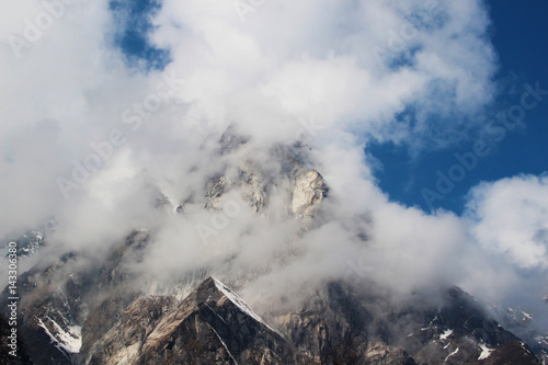 Cloudscape at Yumthang Valley photo