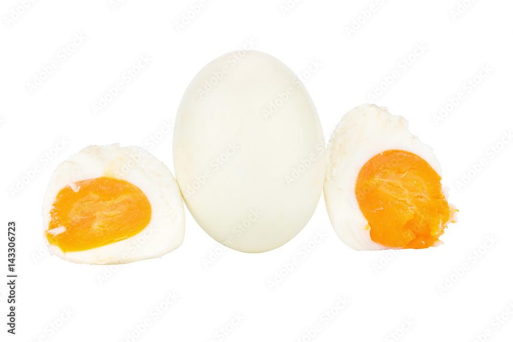 White egg. boiled egg. isolated on white background White egg. boiled egg. isolated on white background