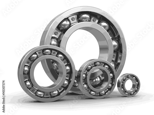 Bearings. Image with clipping path