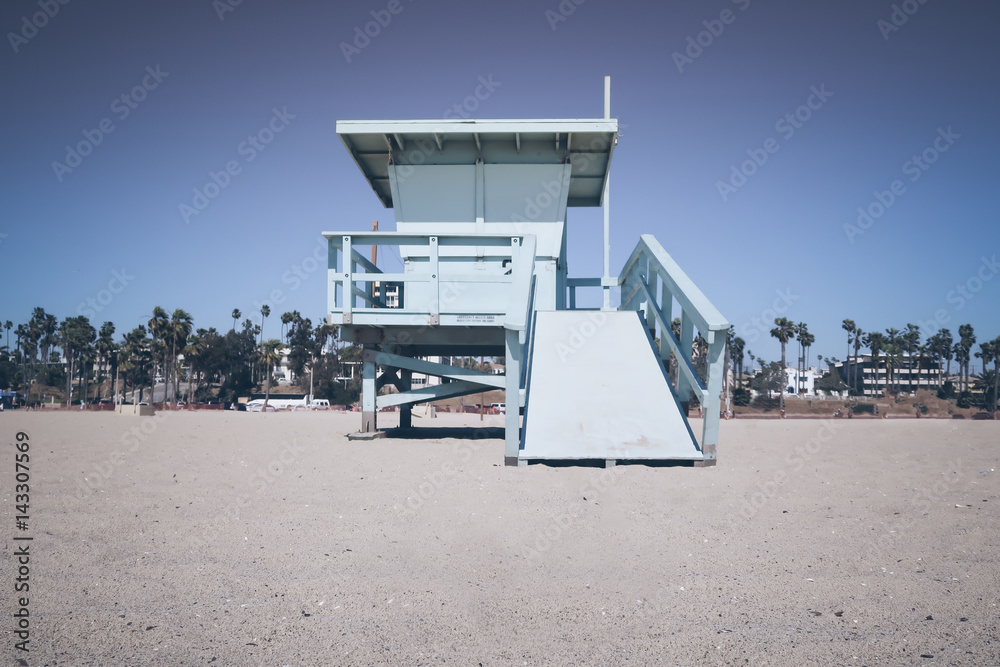 Obraz premium lifeguard tower at Santa Monica beach