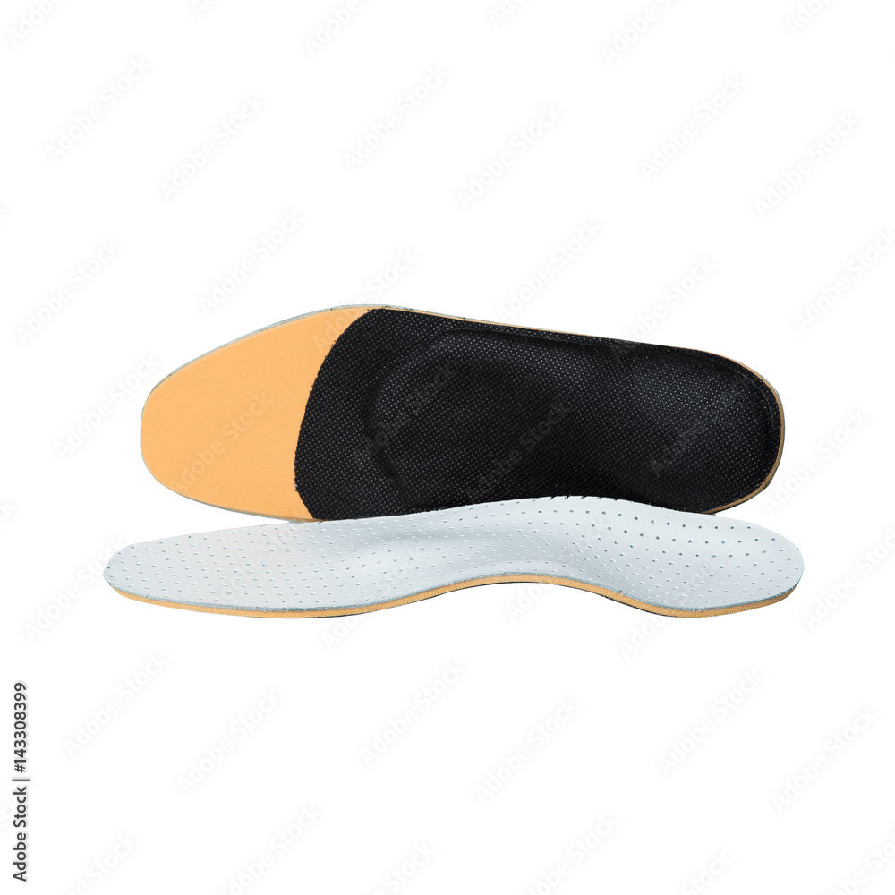 orthopedic insoles on white background orthopedic insoles on white background