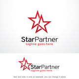 Double Star Logo Template Design Vector, Emblem, Design Concept, Creative Symbol, Icon
