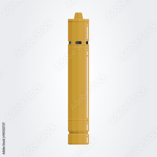 Colored flat vaping device. Part of big set.