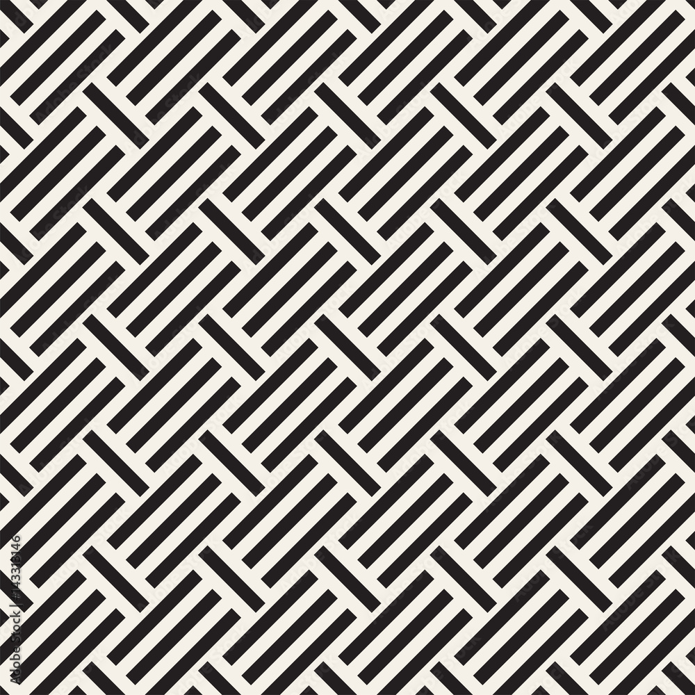 Abstract Geometric Pattern With Stripes Lattice. Seamless Vector Background