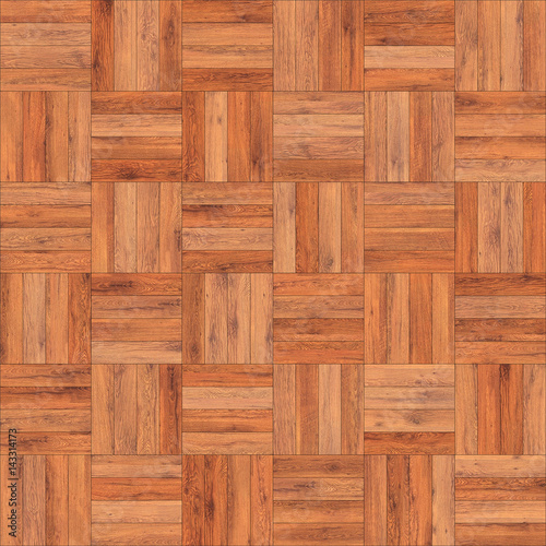 Seamless wood parquet texture  chess light brown 