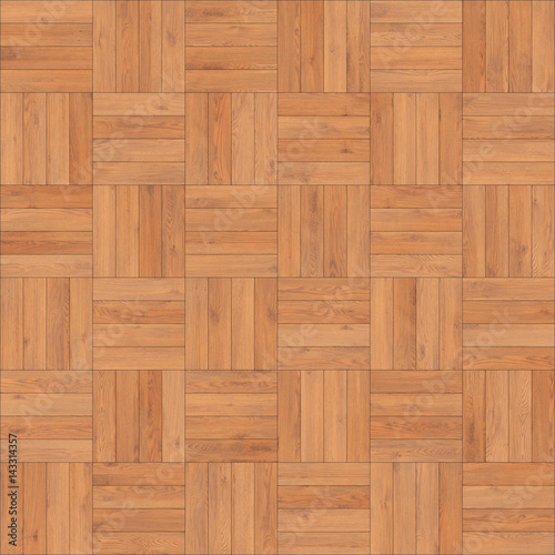 Seamless wood parquet texture  chess light brown 