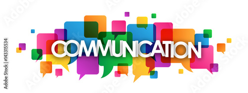 COMMUNICATION Icon with Speech Bubbles