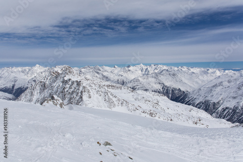 Alps Panorama in Solden, Austria © alex_bendea