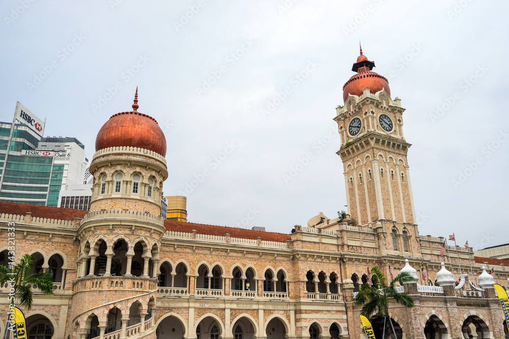 Obraz premium The Sultan Abdul Samad building at Merdeka Square