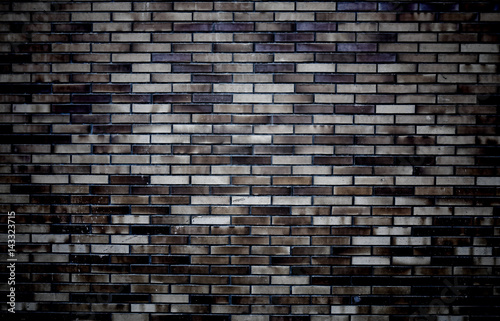 brick wall background with vignette corners