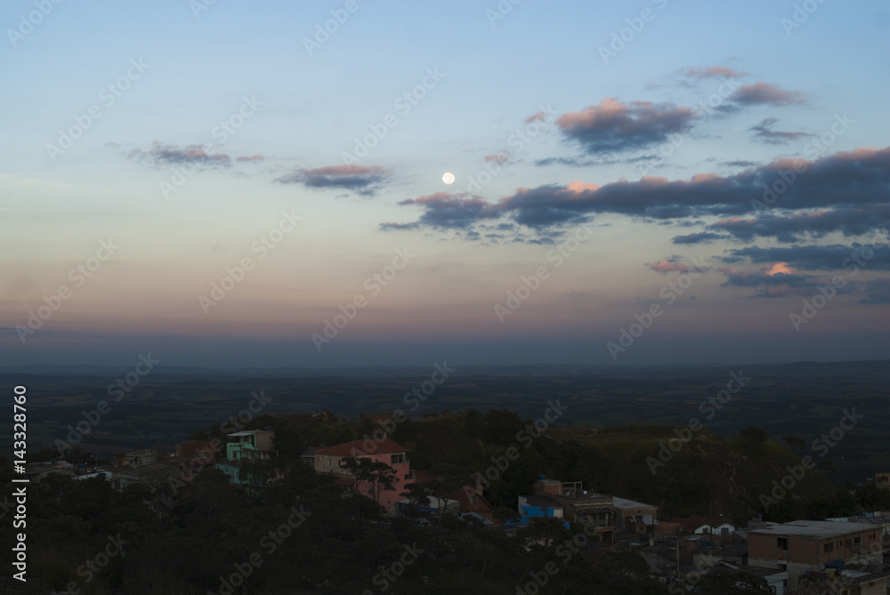 custom made wallpaper toronto digitalFull moon at dawn in Brazil