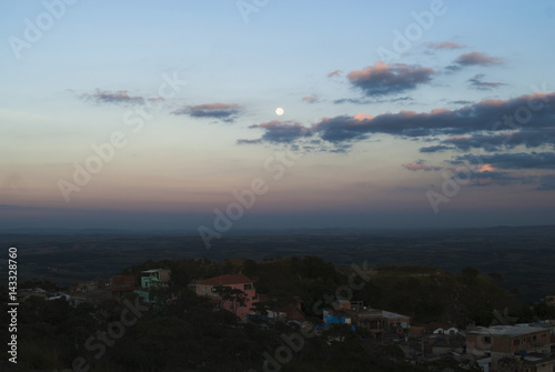 Wallpaper Mural Full moon at dawn in Brazil Torontodigital.ca