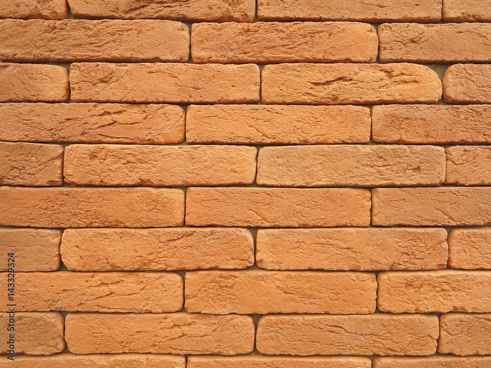 Obraz premium New red brick wall texture grunge background