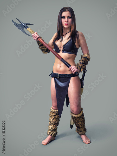 Warrior  girl ancient.