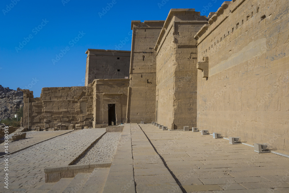 The Philae Temple on Agilkia Island in Lake Nasser near Aswan, Egypt The Philae Temple on Agilkia Island in Lake Nasser near Aswan, Egypt