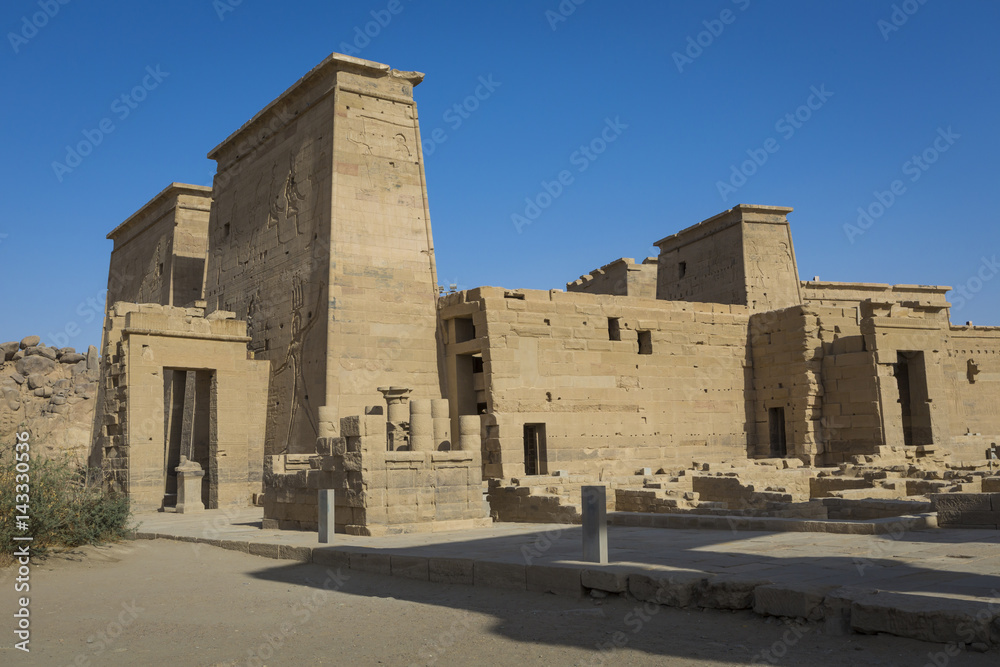 The Philae Temple on Agilkia Island in Lake Nasser near Aswan, Egypt