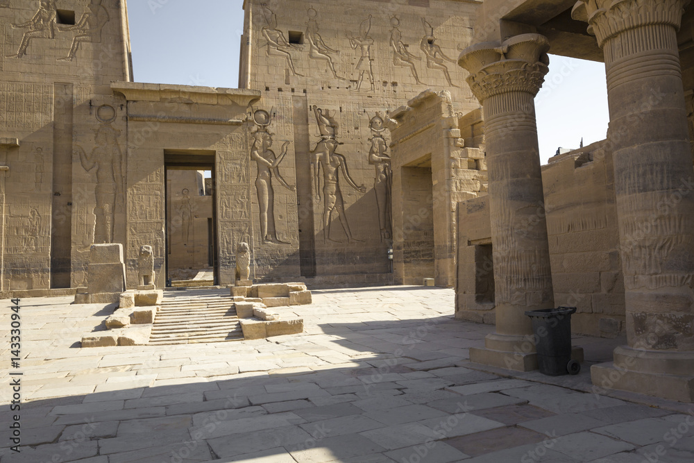 The Philae Temple on Agilkia Island in Lake Nasser near Aswan, Egypt