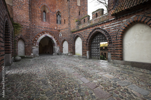 Picturesque scene of Malbork castle in Pomerania region  Poland