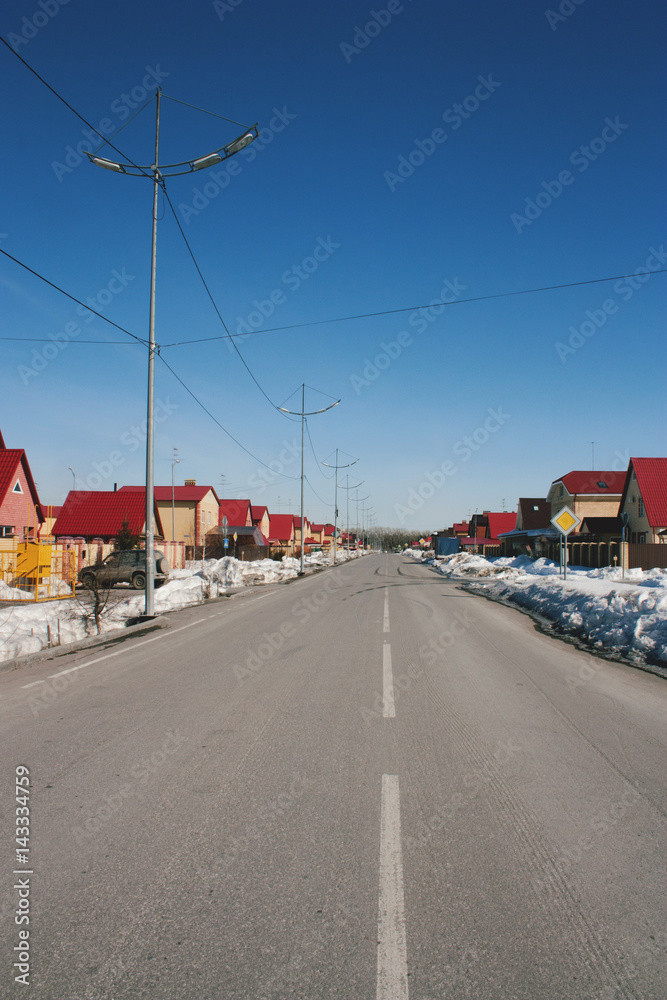 street in the suburbs street in the suburbs
