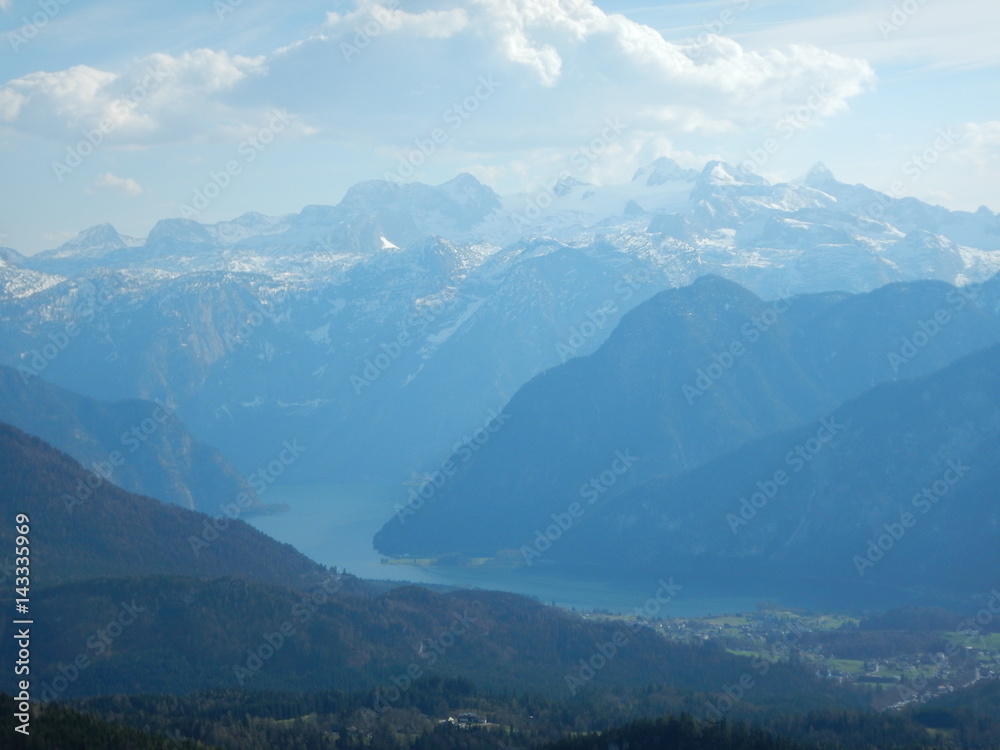 spring landscape in salzkammergut in austria spring landscape in salzkammergut in austria