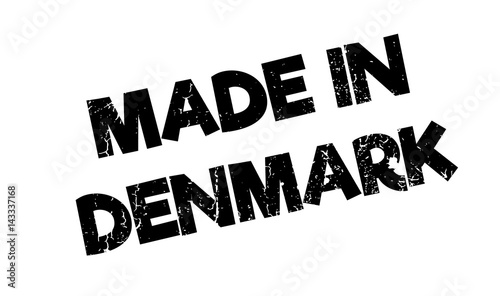 Made In Denmark rubber stamp. Grunge design with dust scratches. Effects can be easily removed for a clean, crisp look. Color is easily changed.