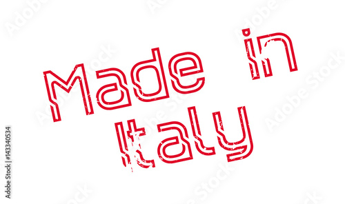 Made In Italy rubber stamp. Grunge design with dust scratches. Effects can be easily removed for a clean  crisp look. Color is easily changed.
