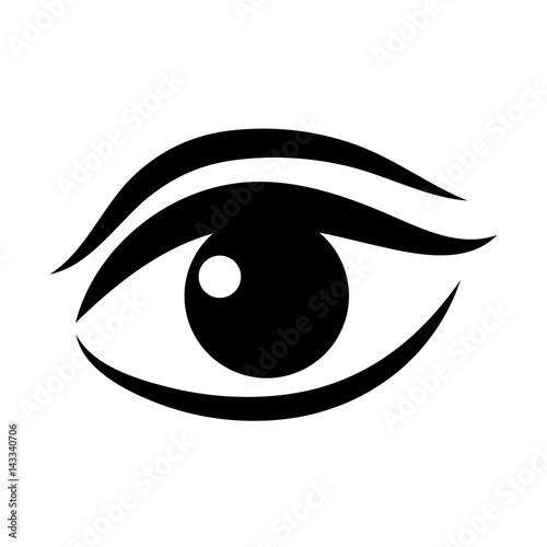 Women eye vector icon