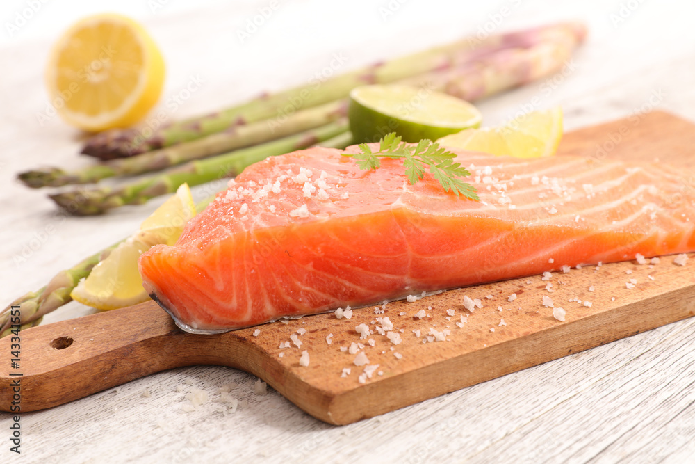 raw salmon on board raw salmon on board