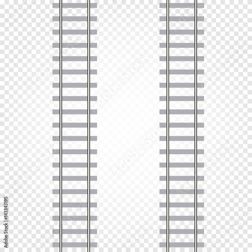 Isolated abstract grey color railway road on checkered background, ladder vector illustration