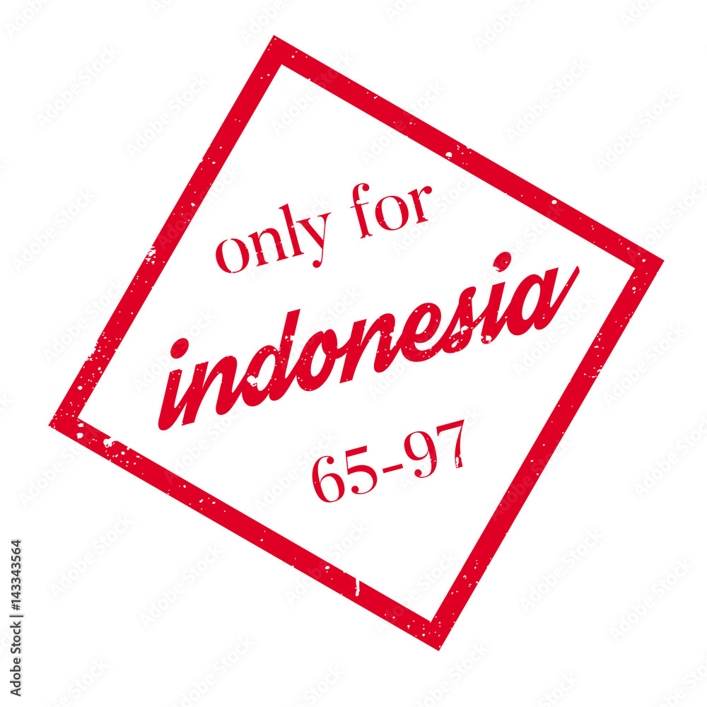 Only For Indonesia rubber stamp. Grunge design with dust scratches. Effects can be easily removed for a clean, crisp look. Color is easily changed. Only For Indonesia rubber stamp. Grunge design with dust scratches. Effects can be easily removed for a clean, crisp look. Color is easily changed.