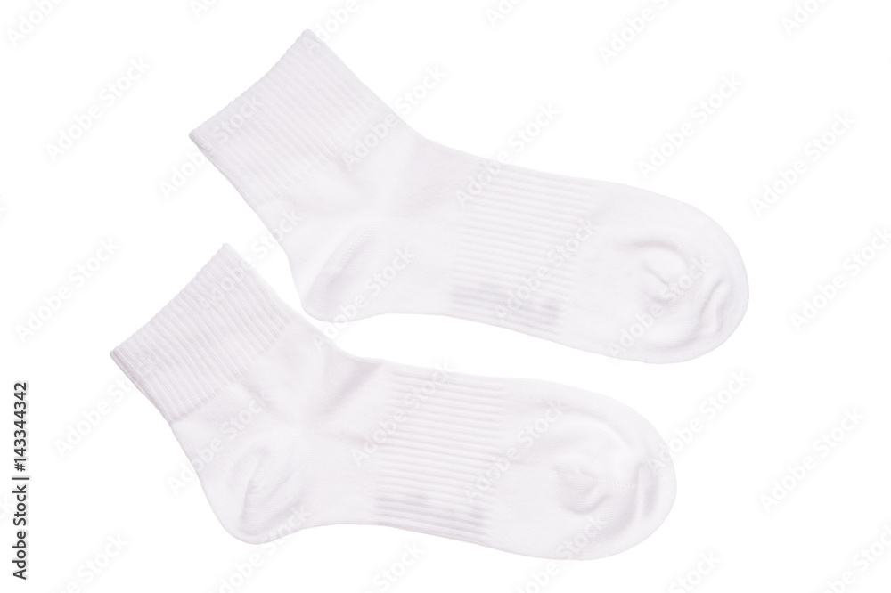 White cotton socks